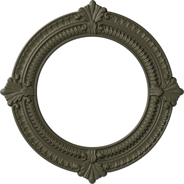 Ekena Millwork Benson Ceiling Medallion (Fits Canopies up to 8"), Hnd-Painted Witch Hazel, 13 1/8"OD x 8"ID x 5/8"P CM13BNWHF - main